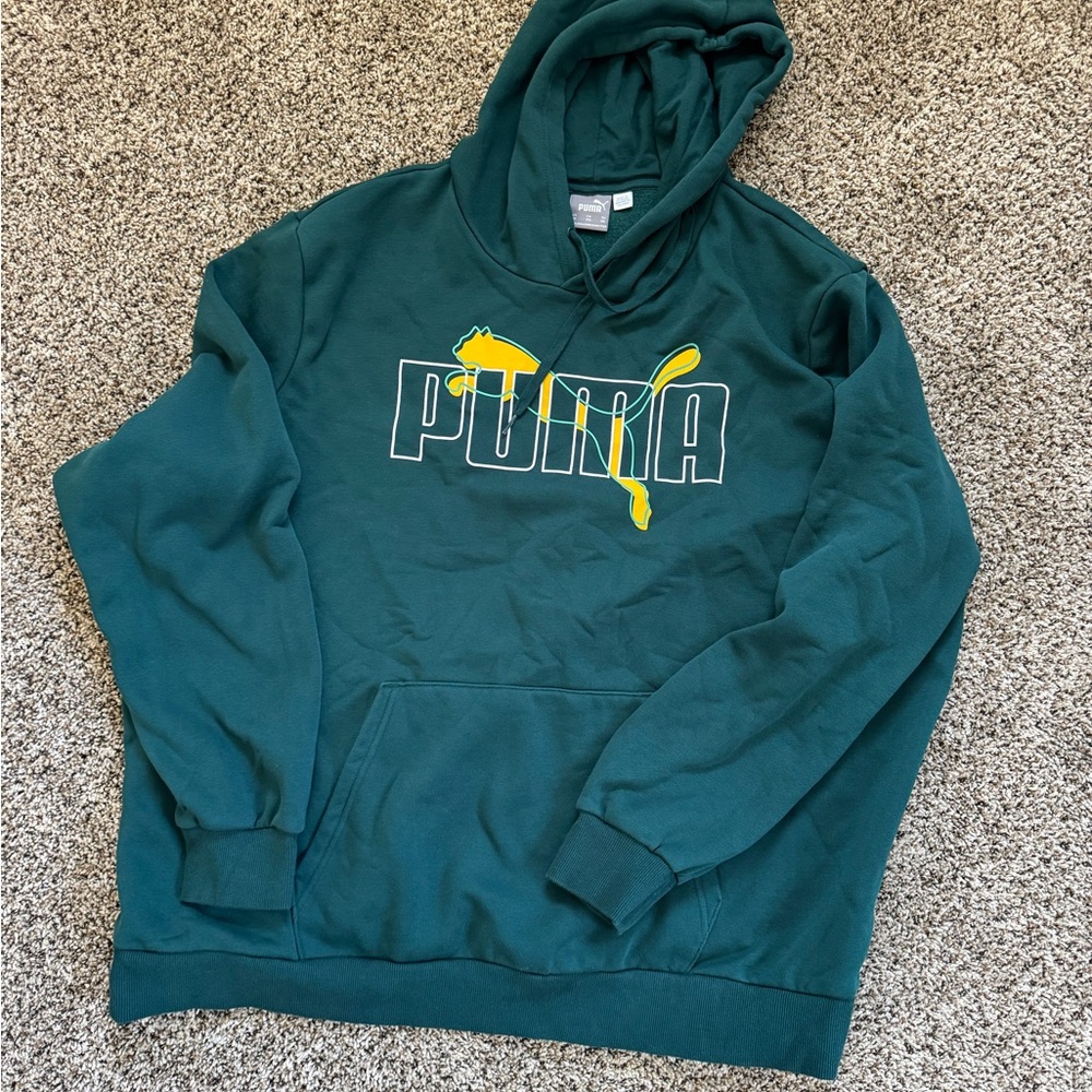 Puma Men's Green Hoodie 3XL